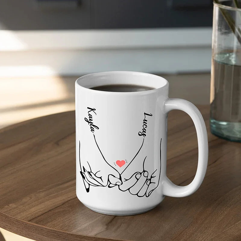Valentines Pinky Promise Personalized Mug