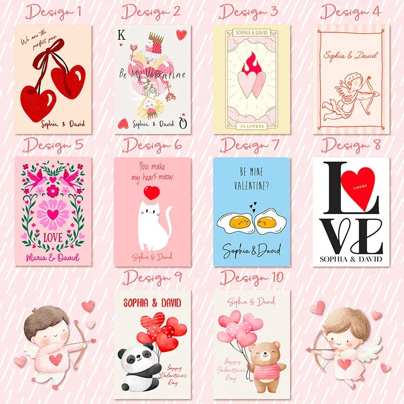 Valentine's Poster Romantic & Funny Personalized Prints