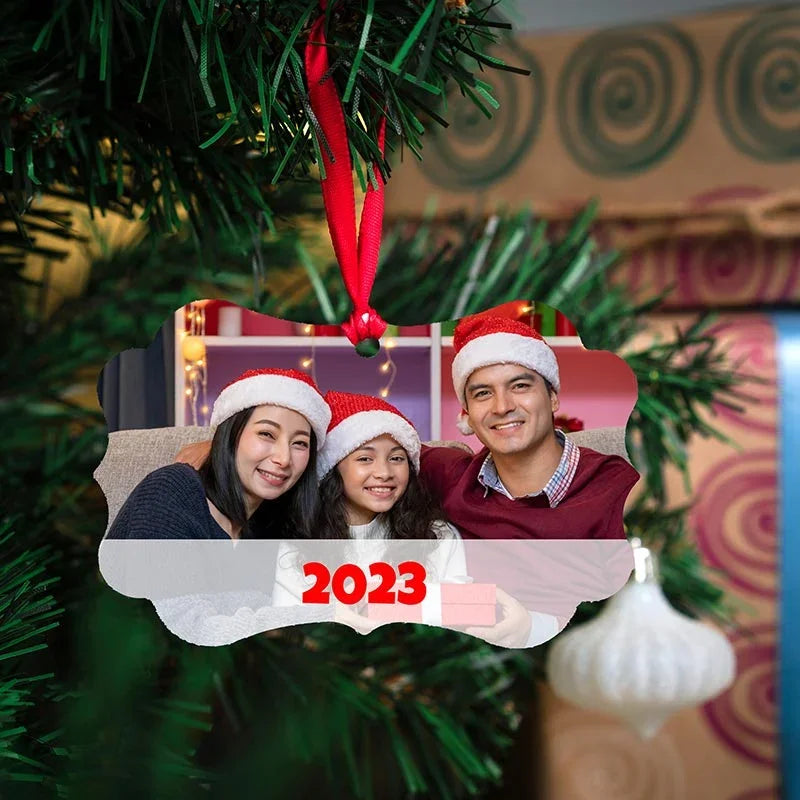 Customized Photo Printed Christmas Ornament - GiftShire