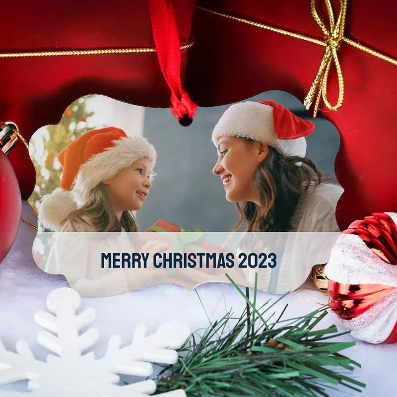 Customized Photo Printed Christmas Ornament - GiftShire