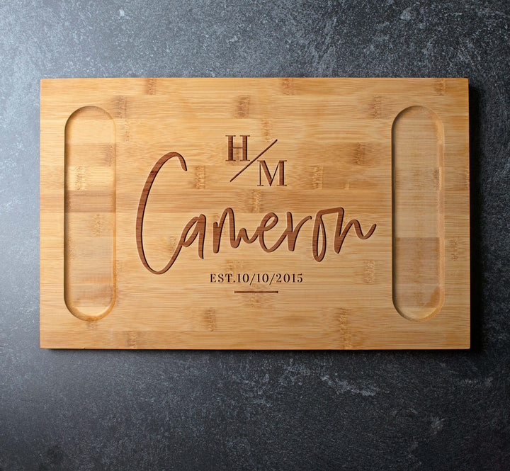 Wedding Gifts - Personalized Cheese Board for Couples - Charcuterie Board | B08N4PN7Q6 - D11 - GiftShire
