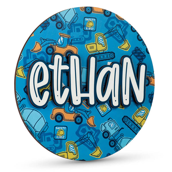 Welcome New Baby Boy Name Sign for Nursery Room Decor