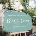 Personalized Wedding Welcome Sign with Names