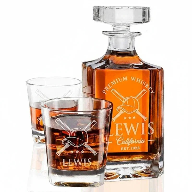 Father's Day State Whiskey Decanter Set, 25 Custom Logo