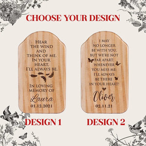 Wooden Bell Personalized Wind Chime for Remembrance - GiftShire