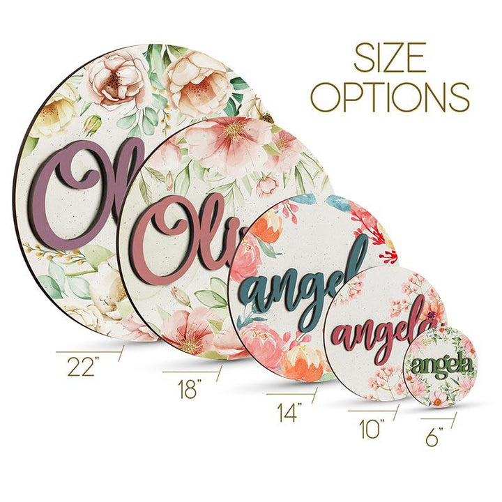 Wooden Flower Name Sign - GiftShire