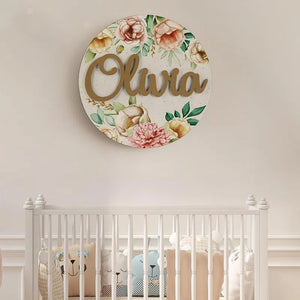 Wooden Flower Name Sign - GiftShire