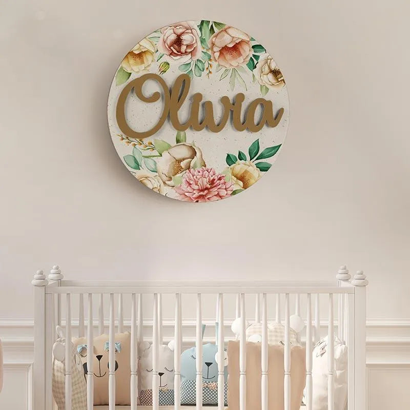 Wooden Flower Name Sign - GiftShire