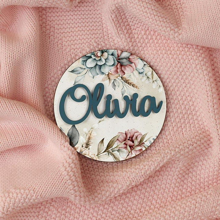 Wooden Flower Name Sign - GiftShire