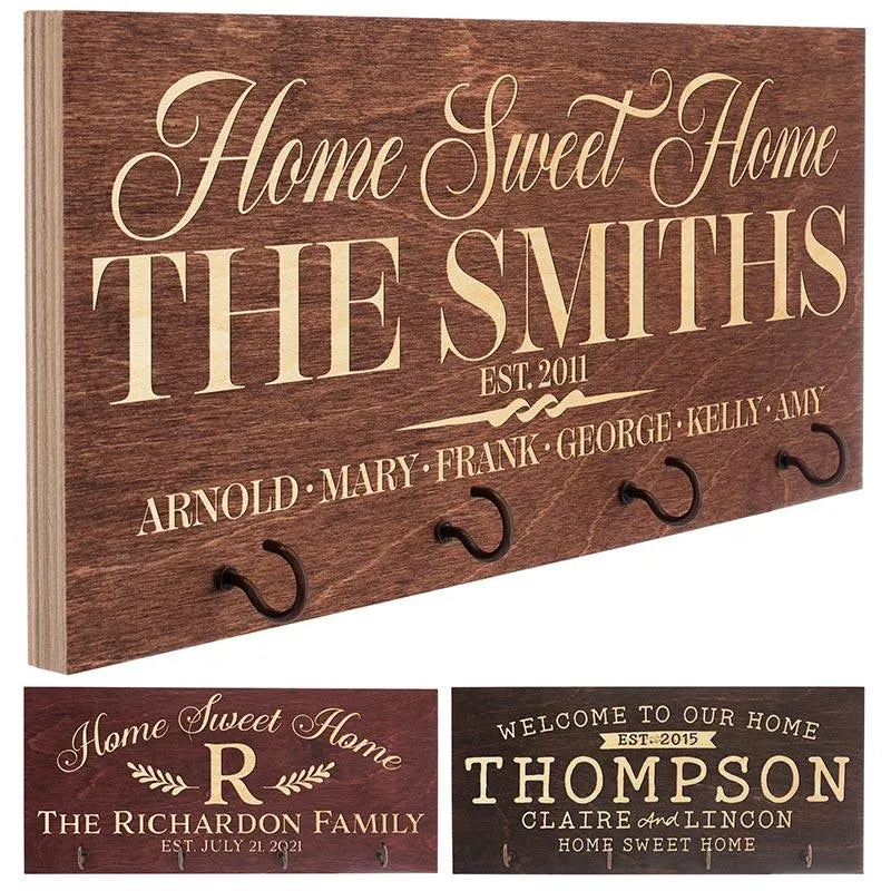 Wooden House Key Holder - GiftShire