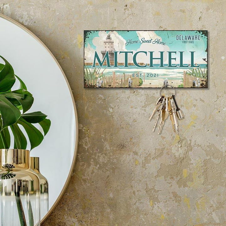 Wooden States Key Holder - GiftShire