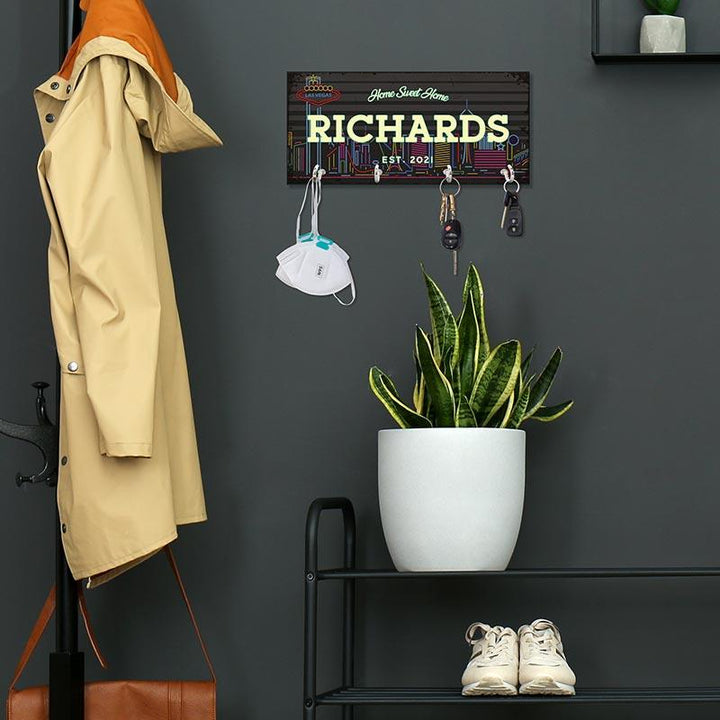 Wooden States Key Holder - GiftShire
