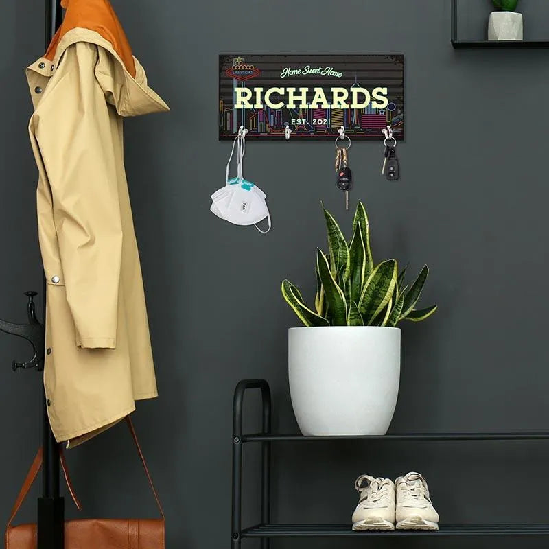 Wooden States Key Holder - GiftShire