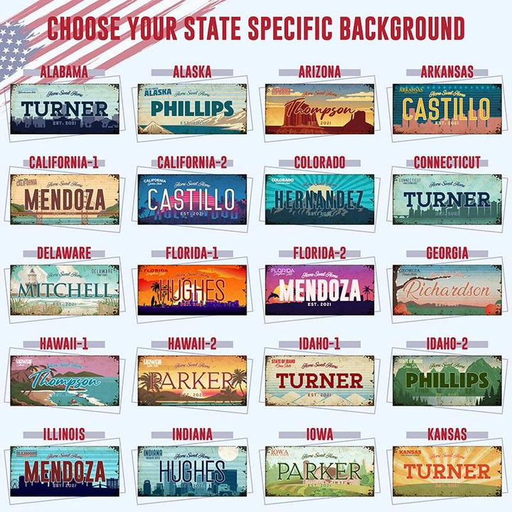 Wooden States Key Holder - GiftShire