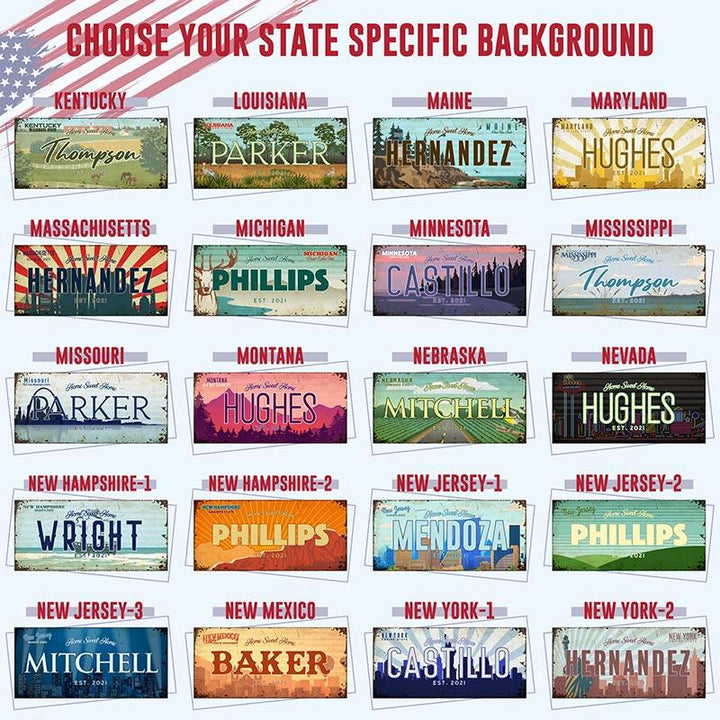 Wooden States Key Holder - GiftShire