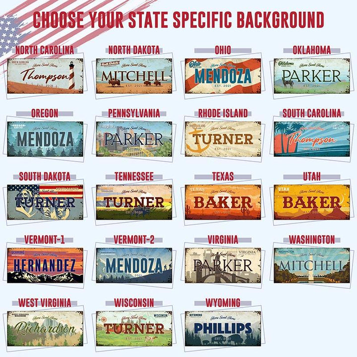 Wooden States Key Holder - GiftShire