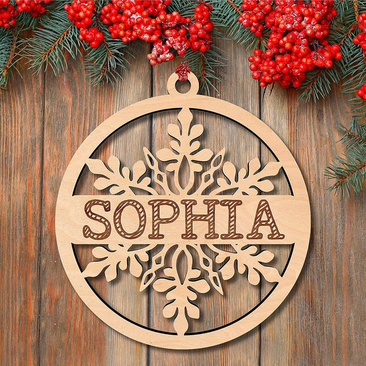 Xmas Decorations Engraved Pylwood Tree Ornament - Personalized Christmas Ornament | B08L6SSVXJ - XMAS - GiftShire