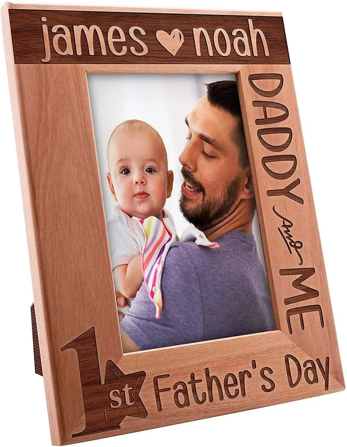 Personalized Picture Frames, 1st Father's Day, Daddy and Me Frame - GiftShire