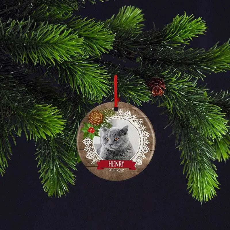 Pet Memorial Photo Ornament - GiftShire