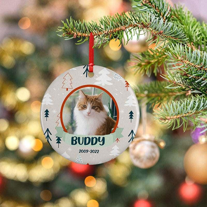 Personalized Dog Memorial Photo Ornament, Pet Memorial Gifts - GiftShire