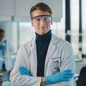 Custom Embroidered Lab Coat for Men with Medical Specialty with Icon - GiftShire