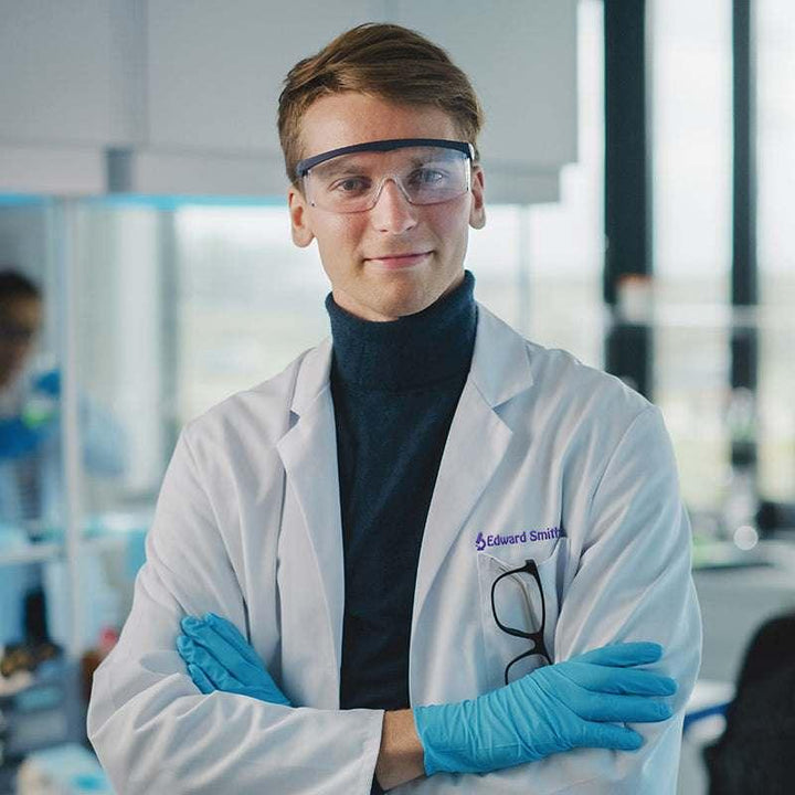 Custom Embroidered Lab Coat for Men with Medical Specialty with Icon - GiftShire