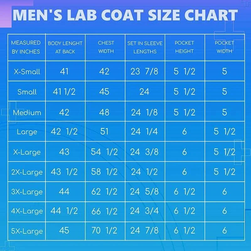 Custom Embroidered Lab Coat for Men with Medical Specialty with Icon - GiftShire