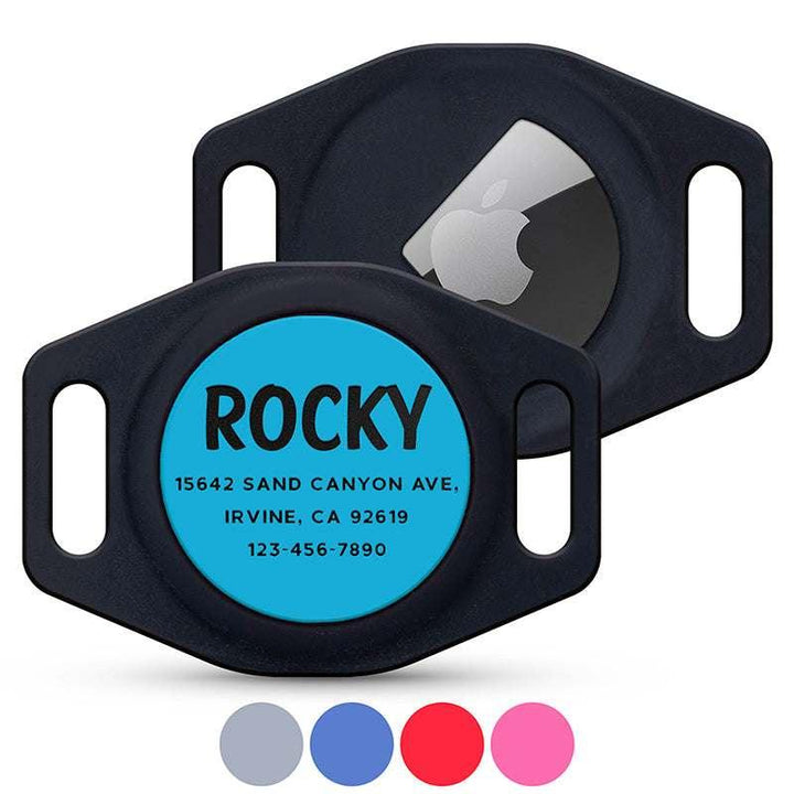 Engraved Airtag Dog Collar Holder, Personalized Airtag Case for Dogs - GiftShire