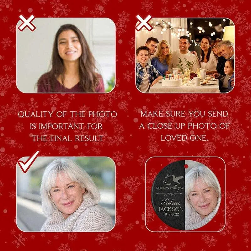 Personalized Photo Memory Ornament - GiftShire