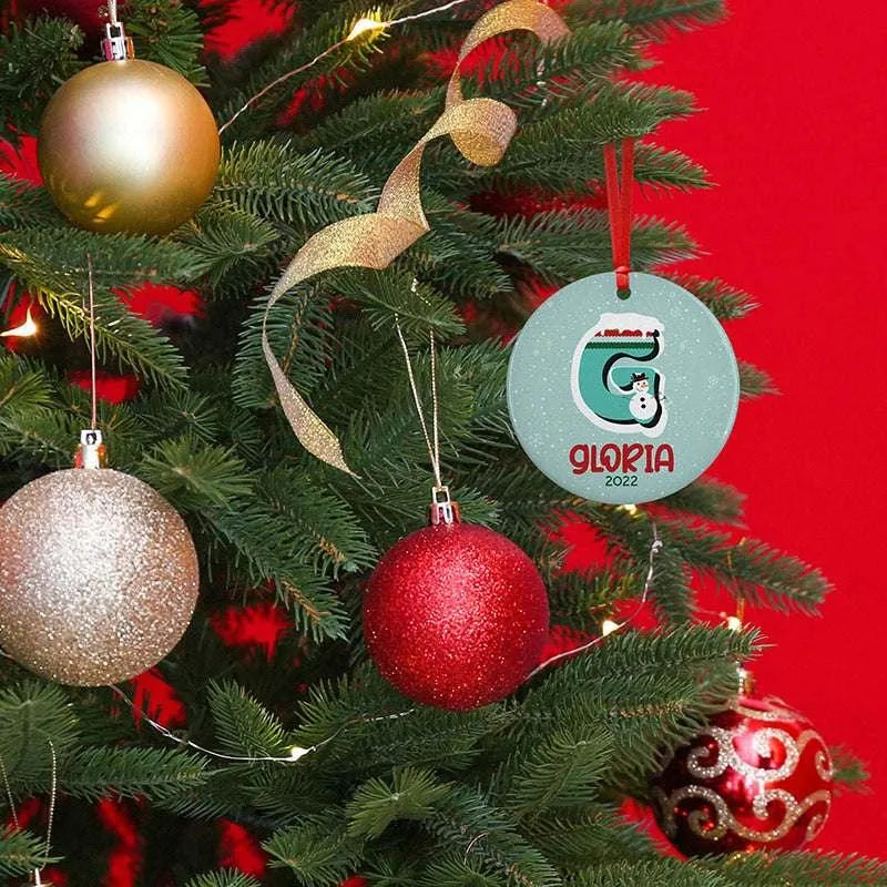 Christmas Initial Ornaments For Kids - GiftShire