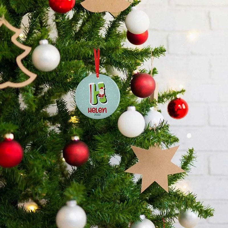 Christmas Initial Ornaments For Kids - GiftShire