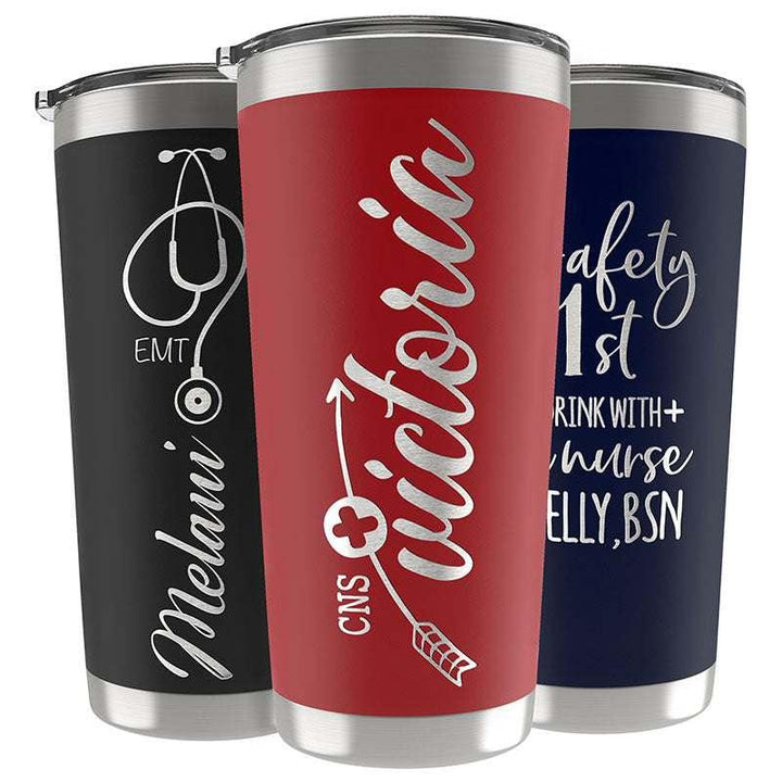 Personalized Nurse Tumbler, Nurse Appreciation Gift, RN Nursing Student - GiftShire