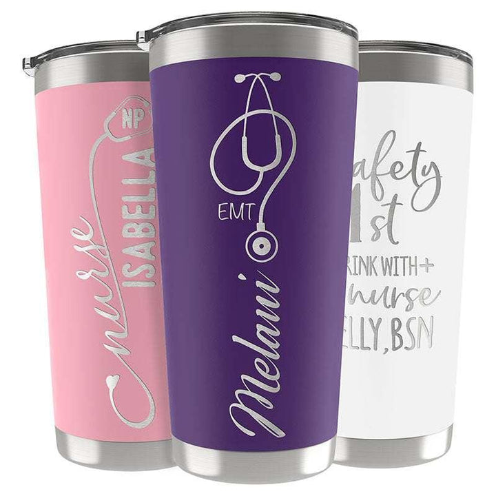 Personalized Nurse Tumbler, Nurse Appreciation Gift, RN Nursing Student - GiftShire