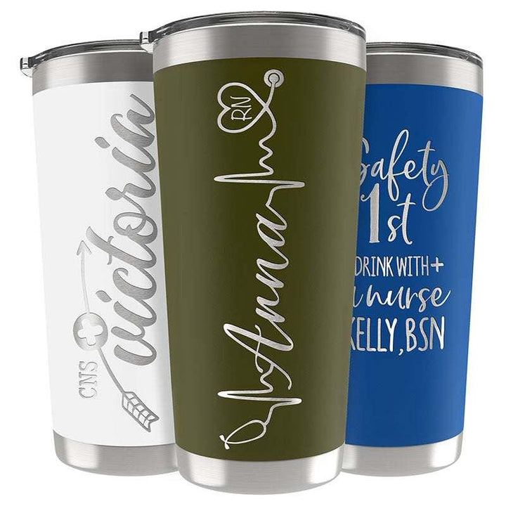 Personalized Nurse Tumbler, Nurse Appreciation Gift, RN Nursing Student - GiftShire