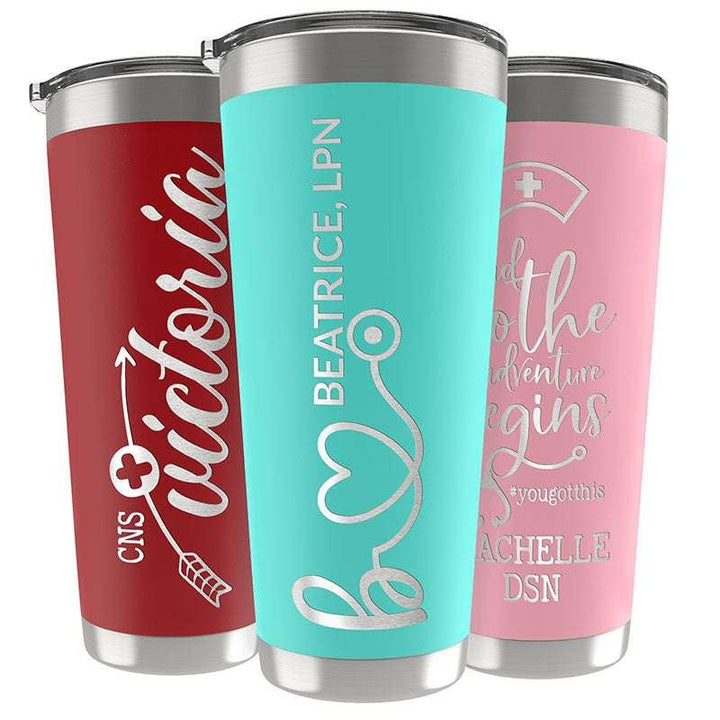 Personalized Nurse Tumbler, Nurse Appreciation Gift, RN Nursing Student - GiftShire