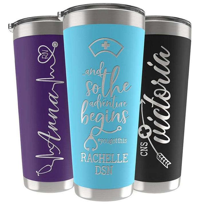 Personalized Nurse Tumbler, Nurse Appreciation Gift, RN Nursing Student - GiftShire