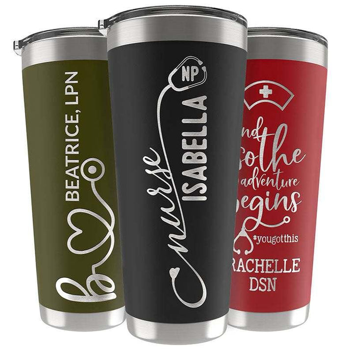 Personalized Nurse Tumbler, Nurse Appreciation Gift, RN Nursing Student - GiftShire