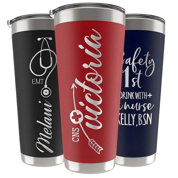 Personalized Nurse Tumbler, Nurse Appreciation Gift, RN Nursing Student - GiftShire