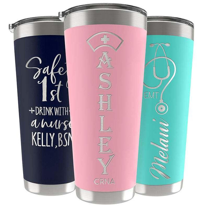Personalized Nurse Tumbler, Nurse Appreciation Gift, RN Nursing Student - GiftShire