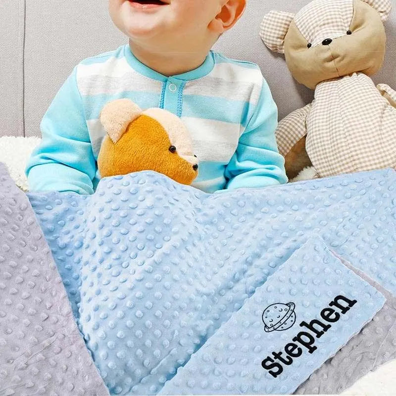 Personalized Embroidered Baby Blanket - GiftShire