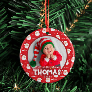 Baby First Christmas Photo Ornament - GiftShire