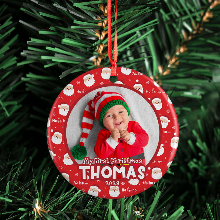 Baby First Christmas Photo Ornament - GiftShire