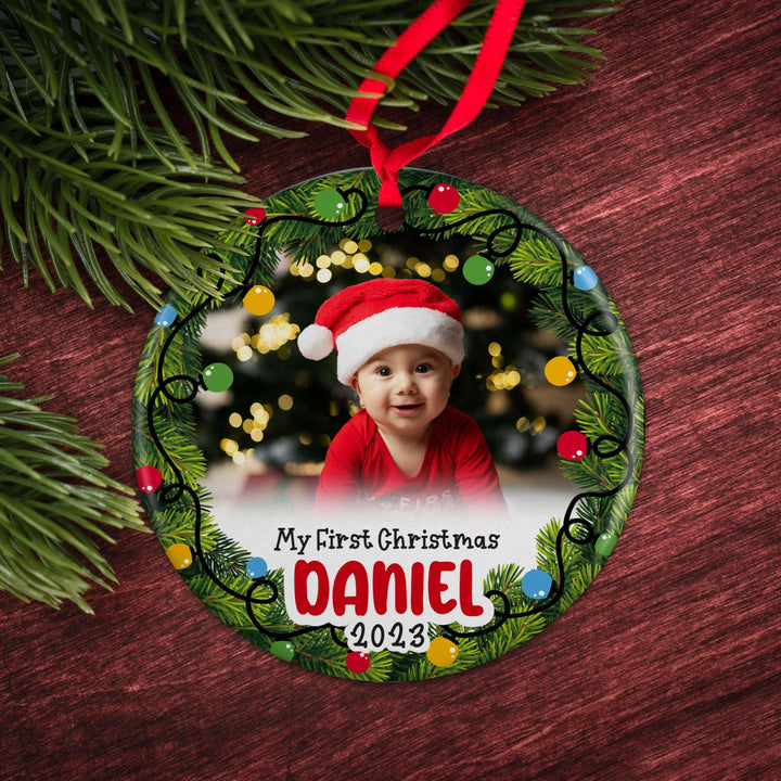 Baby First Christmas Photo Ornament - GiftShire