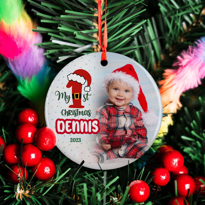 Baby First Christmas Photo Ornament - GiftShire
