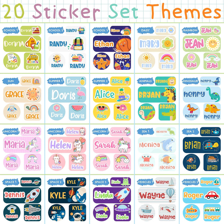 Personalized Waterproof Name Labels For Kids Personalized Waterproof Name Labels For Kids
