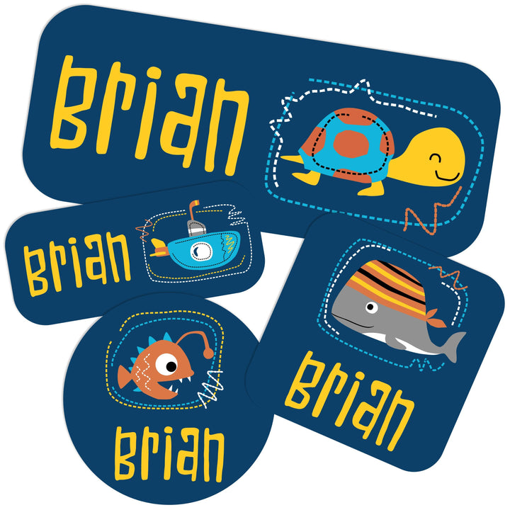 Back to School Labels for Kids Personalized, Custom Sticker for School | B0CFFJ93WC - GiftShire