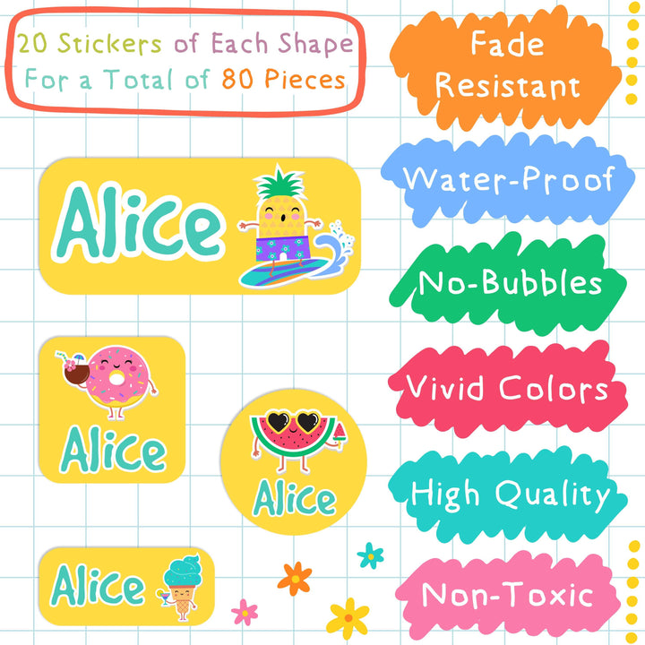 Personalized School Stickers / Labels (Printed/Shipped), Back to Schoo –  Inkberry Creative, Inc.