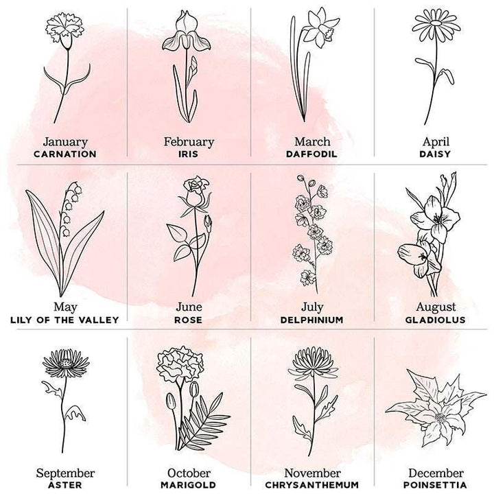 Luxurious Travel Jewelry Box for Women with Custom Birth Flower - GiftShire