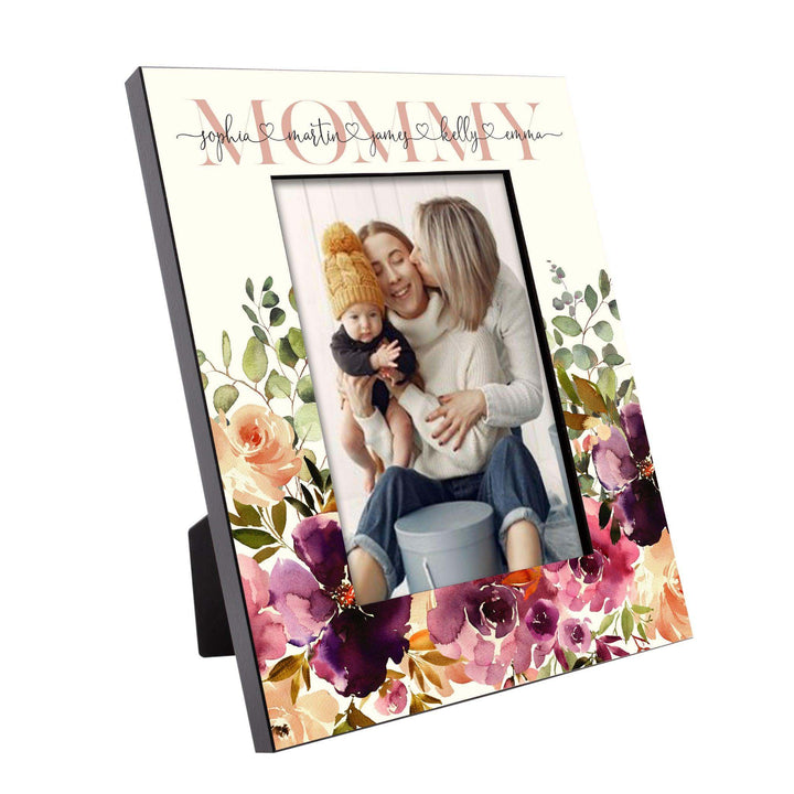Christmas Mom Gifts - Personalized Mom Floral Picture Frame | B092JFC52F - DESIGN 7 - GiftShire