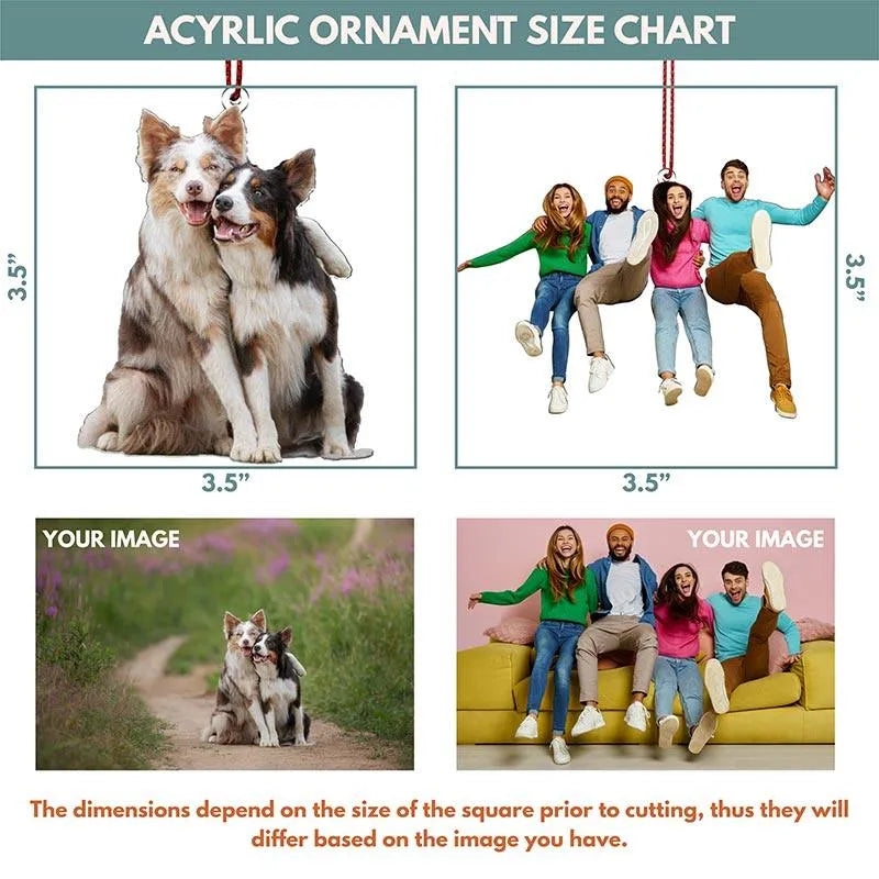 Acrylic Photo Cutout Ornament - GiftShire